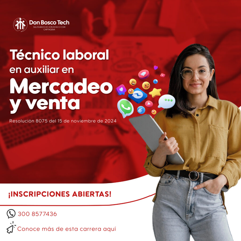 CARRERA TECNICA EN MERCADEO Y VENTAS. DURACIÓN 2 SEMESTRES.
