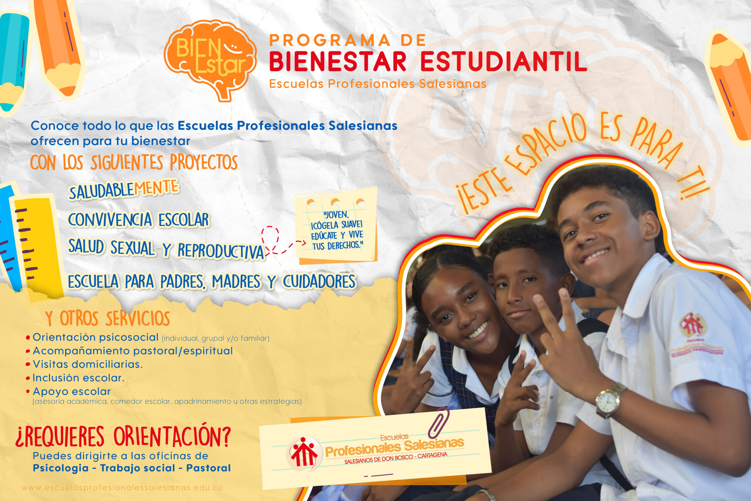 Bienestar institucional en las Escuelas Profesionales Salesianas